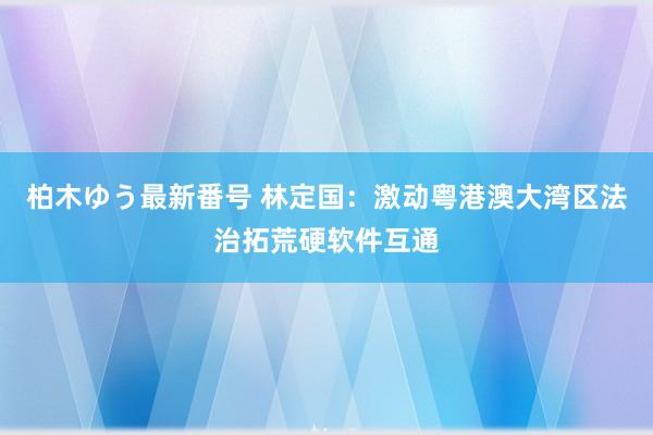 柏木ゆう最新番号 林定国：激动粤港澳大湾区法治拓荒硬软件互通