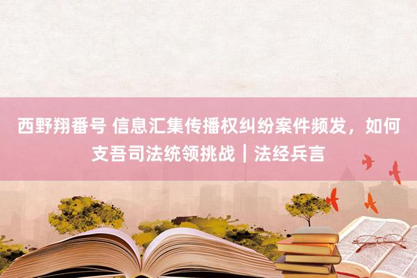 西野翔番号 信息汇集传播权纠纷案件频发，如何支吾司法统领挑战︱法经兵言