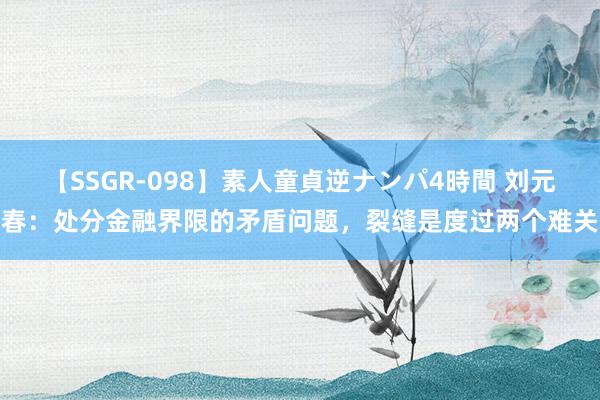 【SSGR-098】素人童貞逆ナンパ4時間 刘元春：处分金融界限的矛盾问题，裂缝是度过两个难关