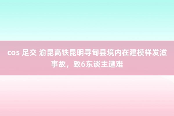 cos 足交 渝昆高铁昆明寻甸县境内在建模样发滋事故，致6东谈主遭难