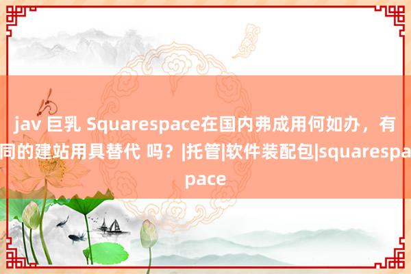 jav 巨乳 Squarespace在国内弗成用何如办，有雷同的建站用具替代 吗？|托管|软件装配包|squarespace